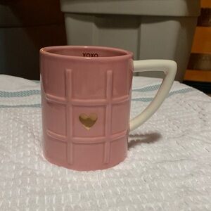 Magenta - Pink and Gold Heart Mug xoxo🩷New